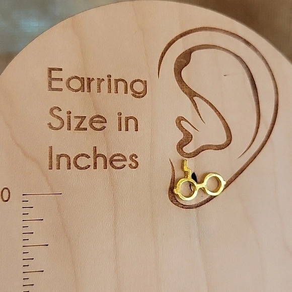 Harry Potter Stud Earrings, gold - Picture 3 of 5
